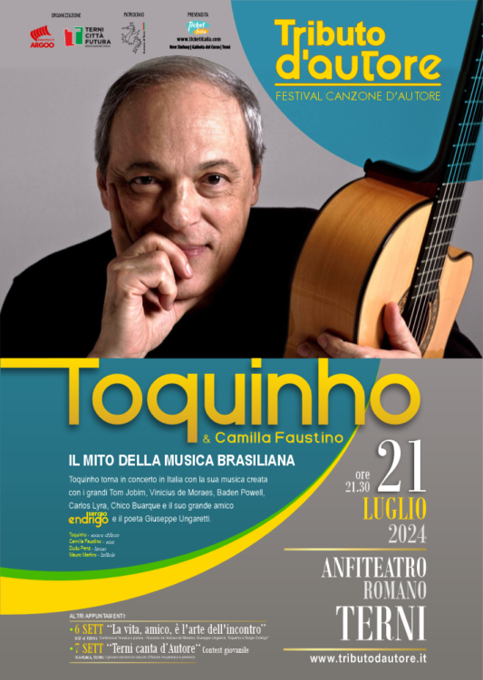 Poster Toquinho Live Concert in Italia a Terni in Umbria