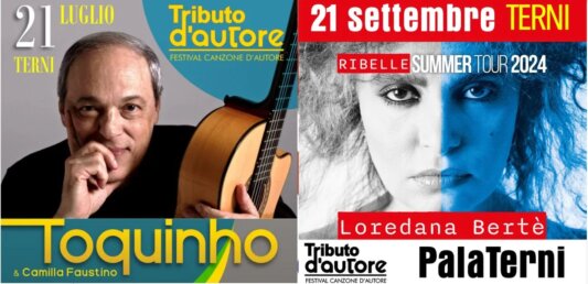 Toquinho e Loredana Bertè a Terni protagonisti del Tributo alla Canzone d'Autore